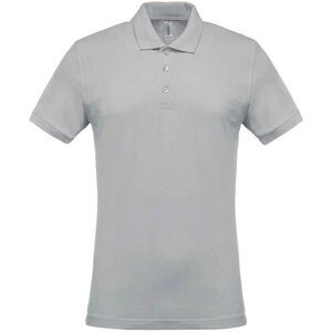 Kariban Mens Pique Polo Shirt / Snow Grey